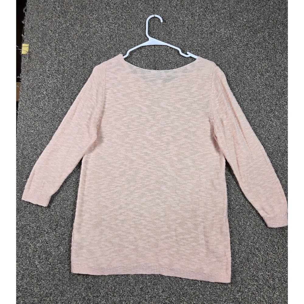 Old‎ Navy Sweater Womens Large Pink Cotton Acrylic Blend Casual School Work Wear